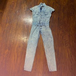 Jean Jump suit with faded blue from KR size:L men or women and affordable